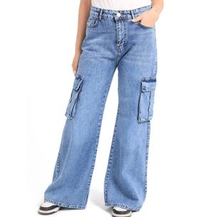 Plus Size Terra & Sky Cargo Jeans Size 24W Petite